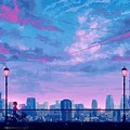Japan City Anime Background 4K