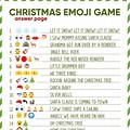 Kids Christmas Song Emoji Game