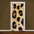 Leopard Print Fuzzy Door