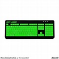 Light-Up Green Keyboard