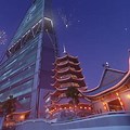 Lijiang Tower Lunar New Year Map Picture