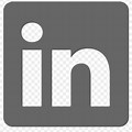 LinkedIn Icon for Resume Grey Background