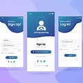 Login Sign Up Home Front Page UI