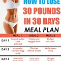 Lose Weight in 30 Days Meal Plan