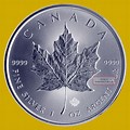 Lowest Minted 1 Oz Silver Canadian Maple Leaf