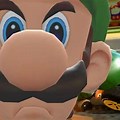 Luigi Mario Kart Angry Face