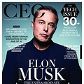Magazine Layout Design Elon Musk