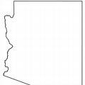 Map of Arizona Blank Printable