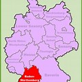 Map of Baden Germany