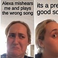 Memes of a Person Talking to Alexa
