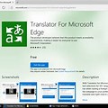 Microsoft Edge Translate Extension