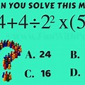 Middle School Math Brain Teasers