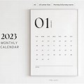 Minimal Wall Calendar 2023