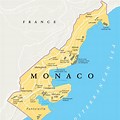 Monaco Europe Labeled Map