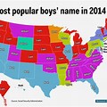 Most Popular Name in Every State