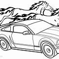 Mustang Car Coloring Pages