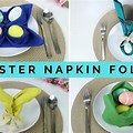 Napkin Folding Directions Easter
