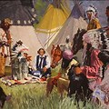 Native American Reading Book of Mormon Image