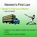 Newton's First Law Examples