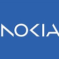 Nokia Logo in White Font
