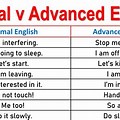Normal vs Advanced English PDF
