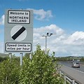 Northern Ireland Border Sign