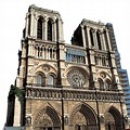 Notre Dame Cathedral PNG Transparent Outline