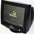 Old Dell Monitor Computer Back