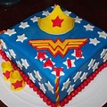 One Layer Wonder Woman Cake