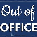 Out of the Office Door Sign Printable PDF