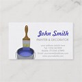 Painting and Decorating Business Card Clip Art