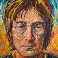 Painting of John Lennon Child