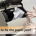 Paper Jam Printer Pop Up