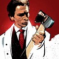 Patrick Bateman Art Illustration Poster