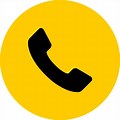 Phone Logo Yellow PNG