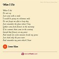 Poem I Die