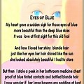 Poems About Blue Eyes and Blonde Hair