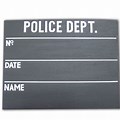 Police Mugshot Sign