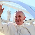 Pope Francis Blue Background HD