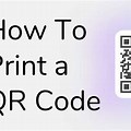 Printed QR Code Phone