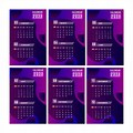 Purple Calendar Headers