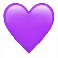 Purple Heart Emoji Transparent Background