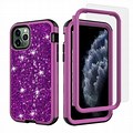 Purple iPhone 11 with Black Phone Case