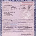RV Camper Certificate of Title California