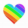Rainbow Heart Emoji Transparent Background