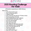 Reading Challenge Activities for Kids