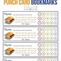 Reading Challenge Punch Card Library for Kids