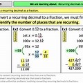 Recurring Decimals into Fractions