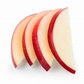 Red Apple Slices Background