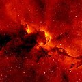 Red Galaxy Background Stars